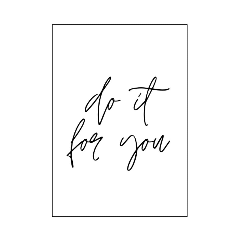 Poster "Do it for you"